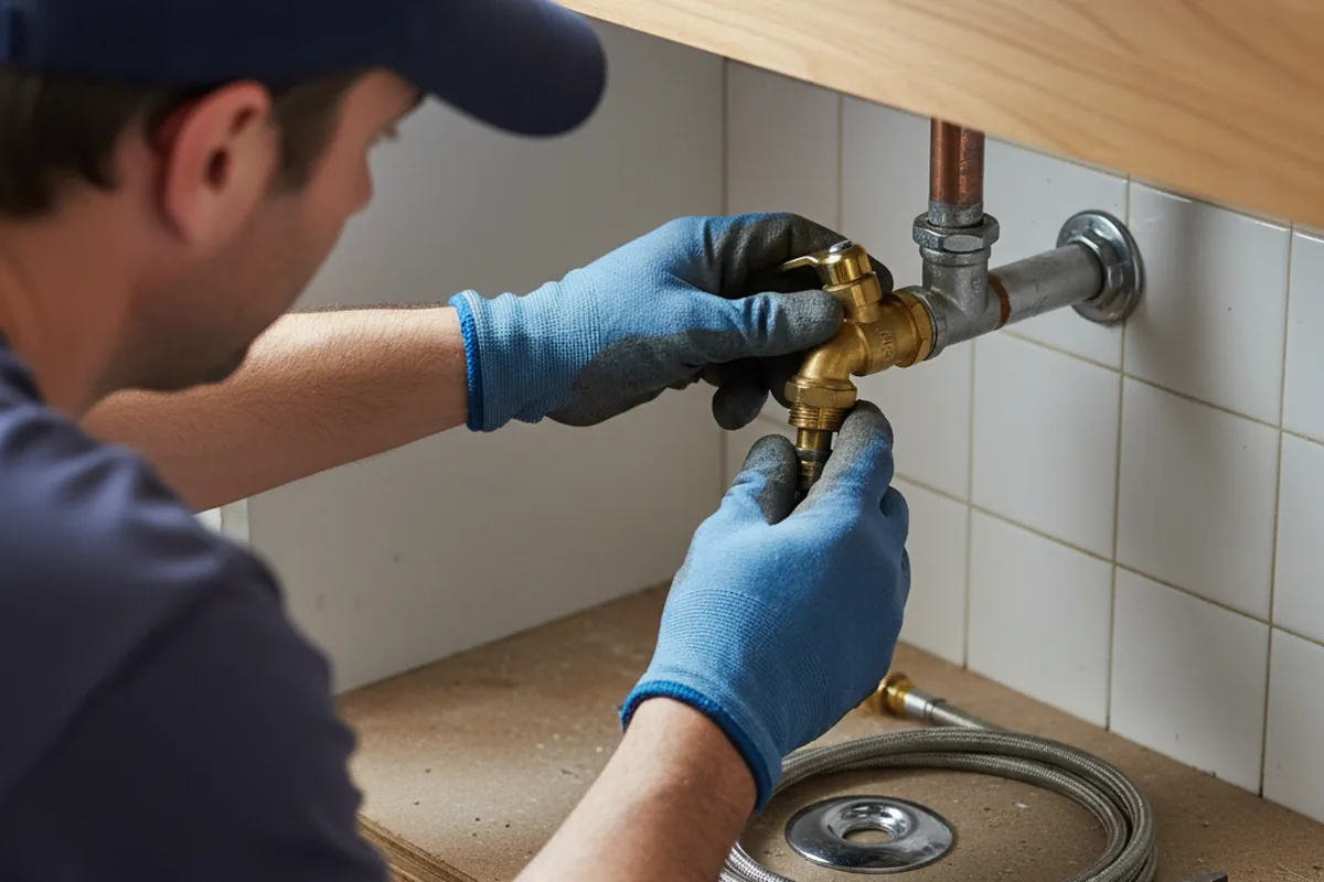 Shutoff valve and fitting work during Faucet and Fixture Repair in Lakewood